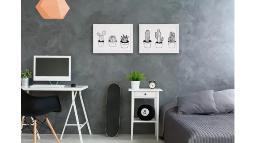 securit Kreidetafel aus Glas inkl. 2 Stifte