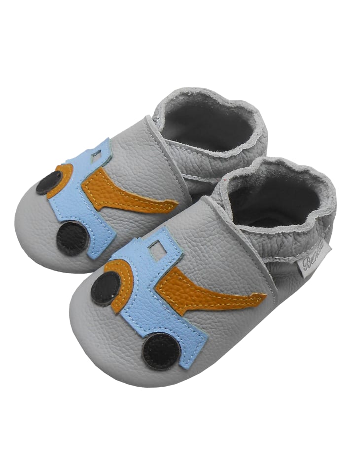 Yalion Leder-Krabbelschuhe 