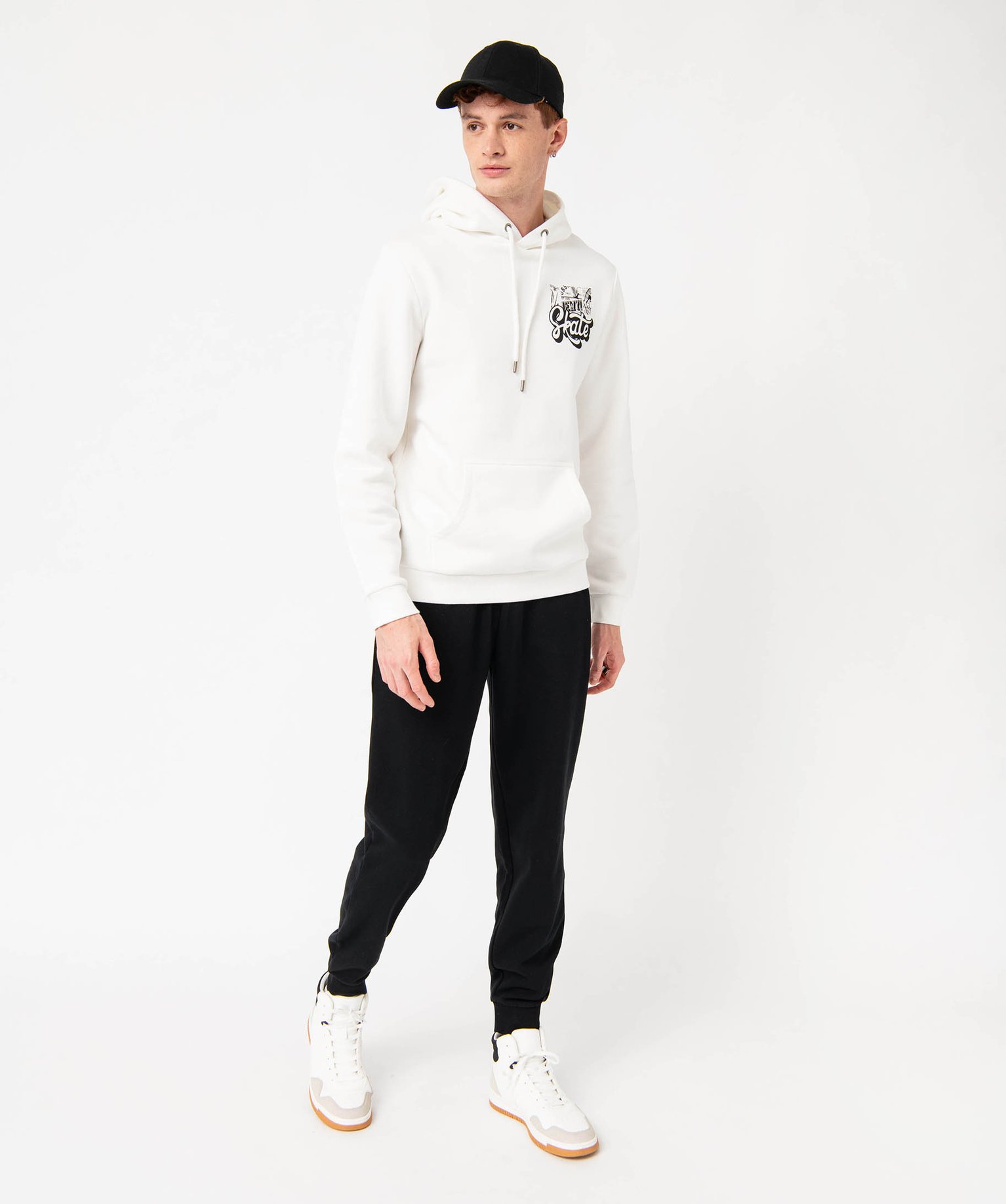 Pantalon de jogging homme molletonné noir | GEMO