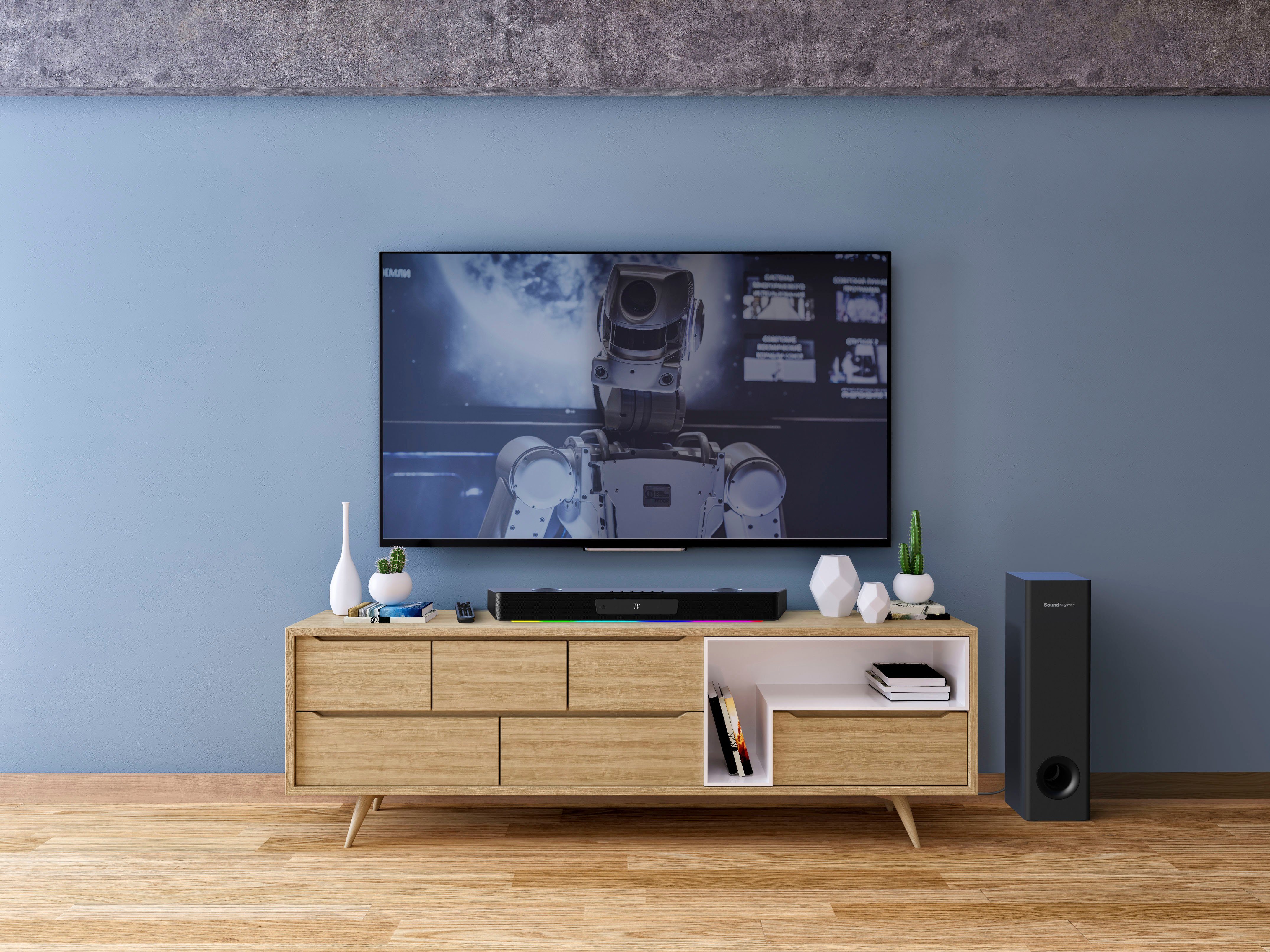 Creative Sound Blaster Katana V2X 2.1 Soundbar (A2DP Bluetooth, AVRCP Bluetooth, Bluetooth, 90 W, Bluetooth)