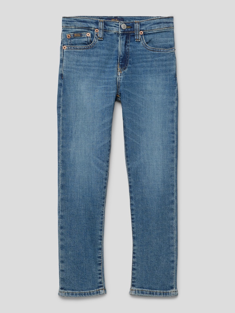 Slim Fit Jeans im 5-Pocket-Design Modell 'SULLIVAN' in blau