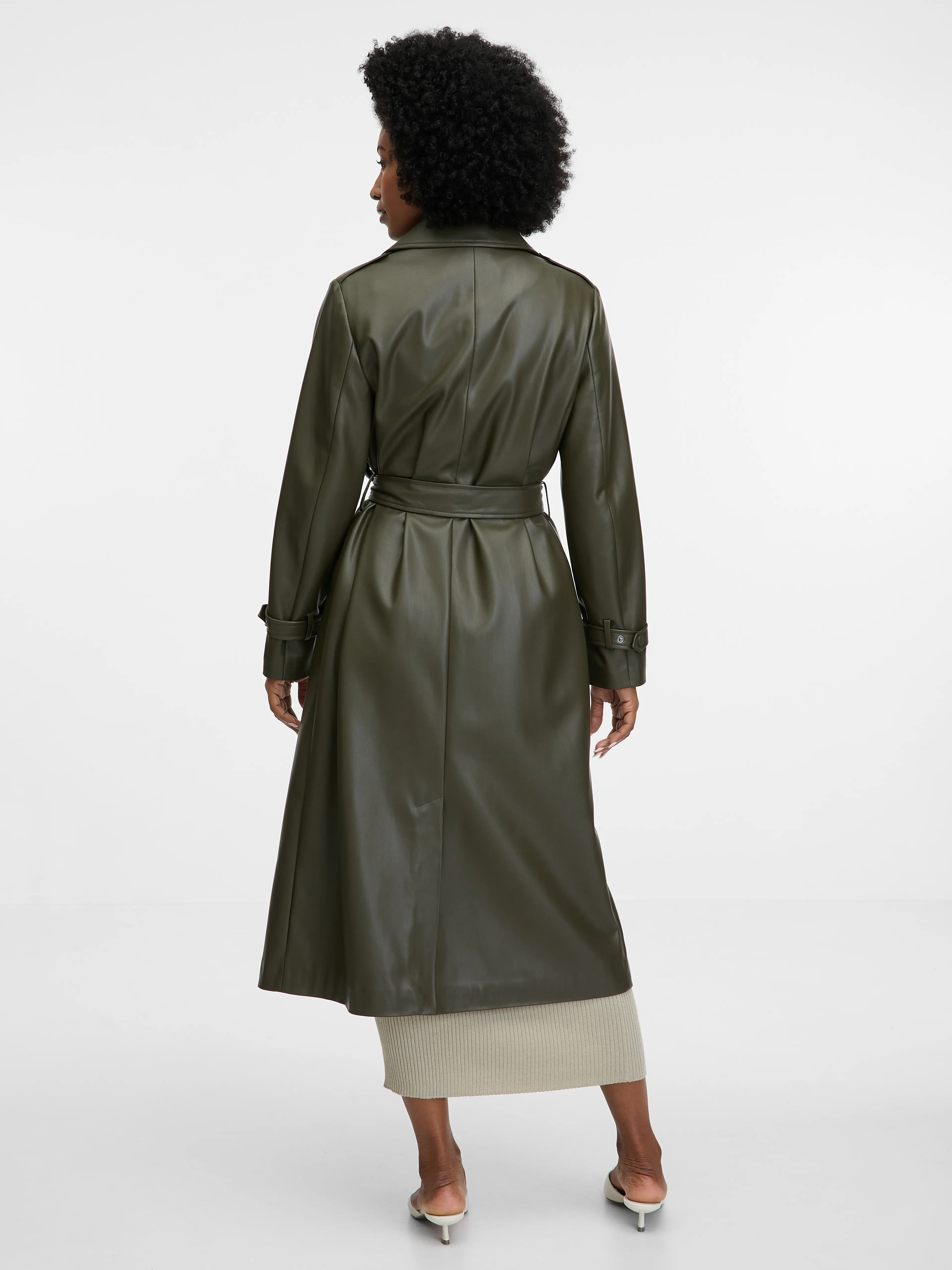 Khakifarbener Damen-Trenchcoat ORSAY