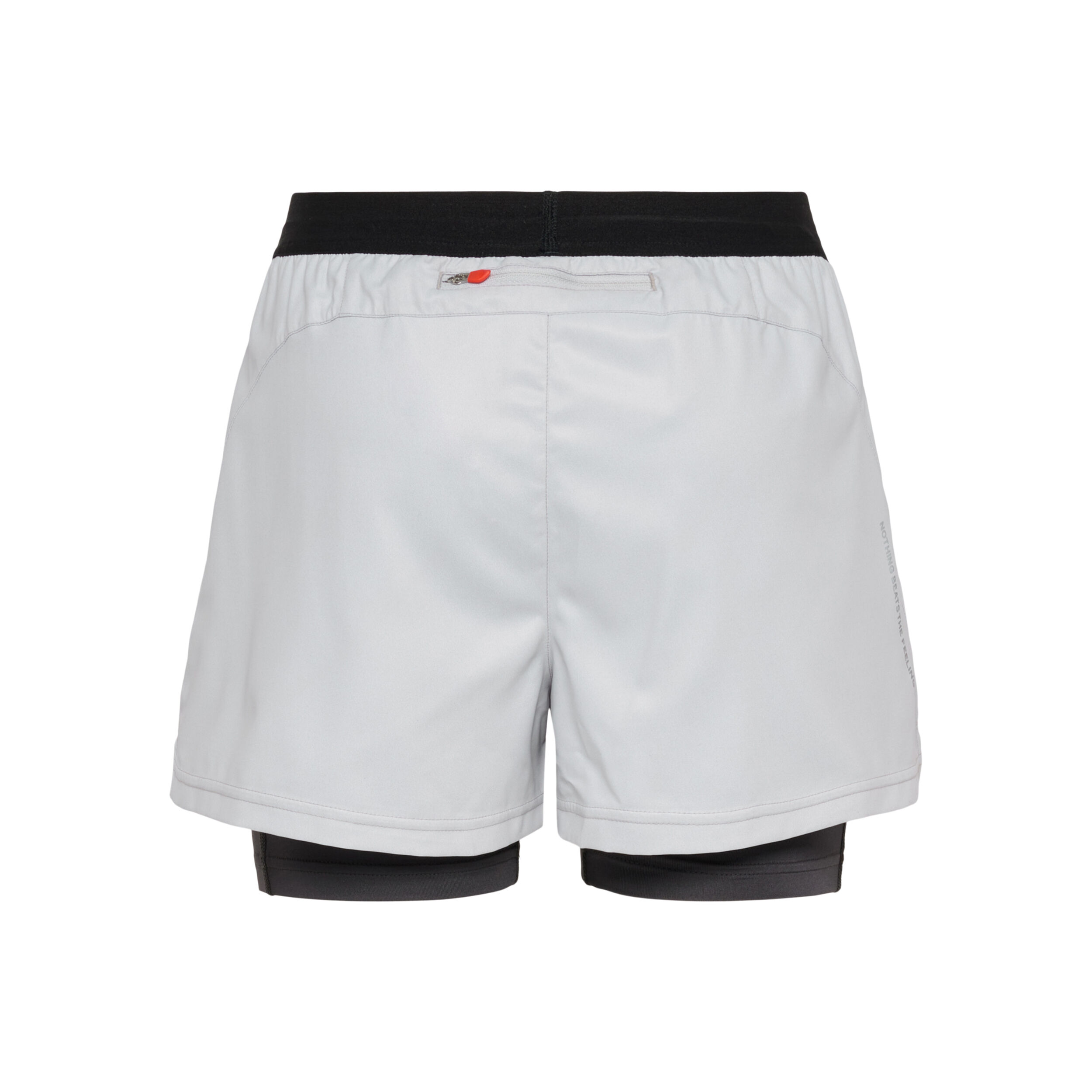 2in1 Shorts Damen - Weiß, Schwarz