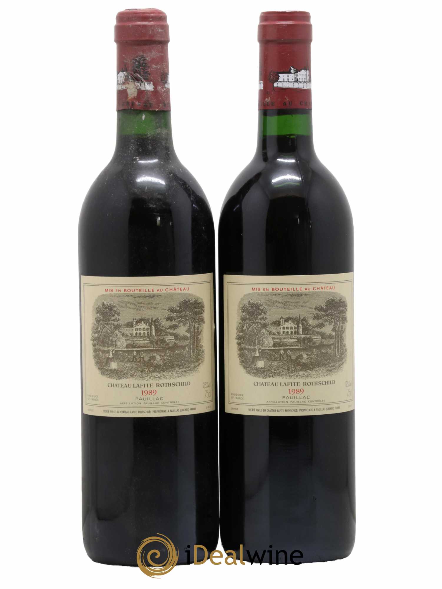 Château Lafite Rothschild 1er Grand Cru Classé  1989 - Lot de 2 Bouteilles