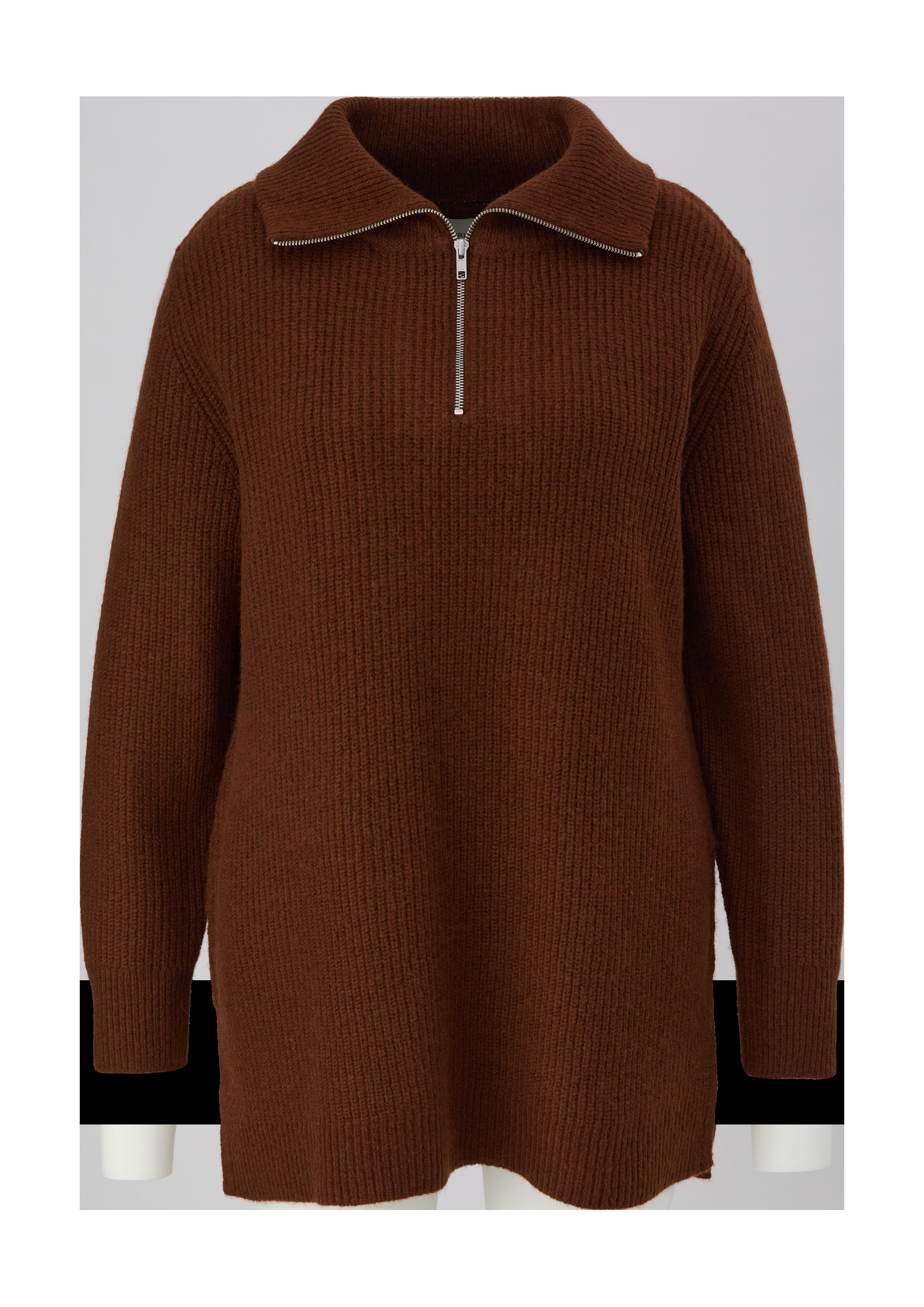 Strickpullover mit Troyer-Kragen  2136636-8797