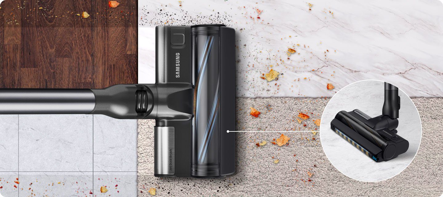 Samsung Akku-Bodenstaubsauger BESPOKE Jet complete VS20A95843W/WA, weiß, 580 W, beutellos