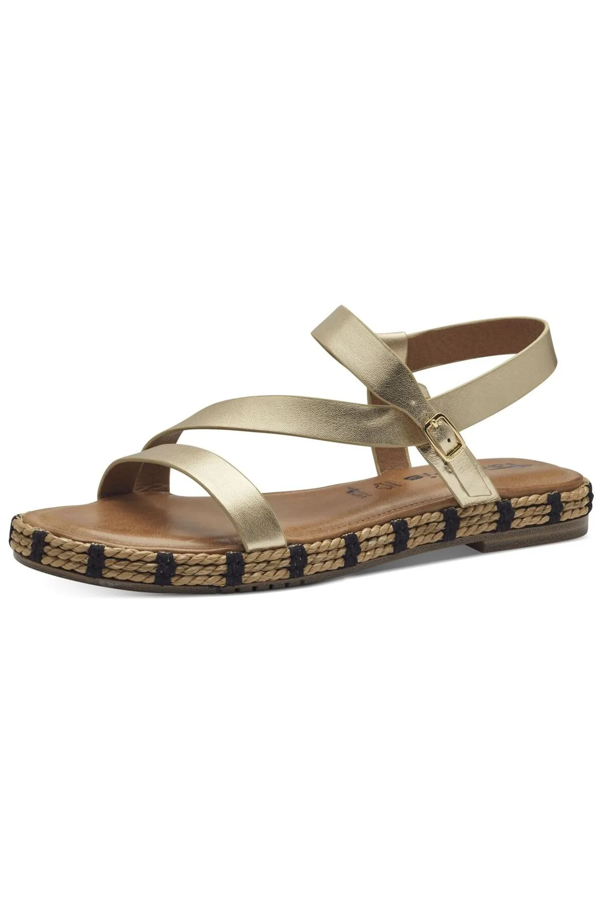 Tamaris  Sandalette - Goldfarben - Blockabsatz