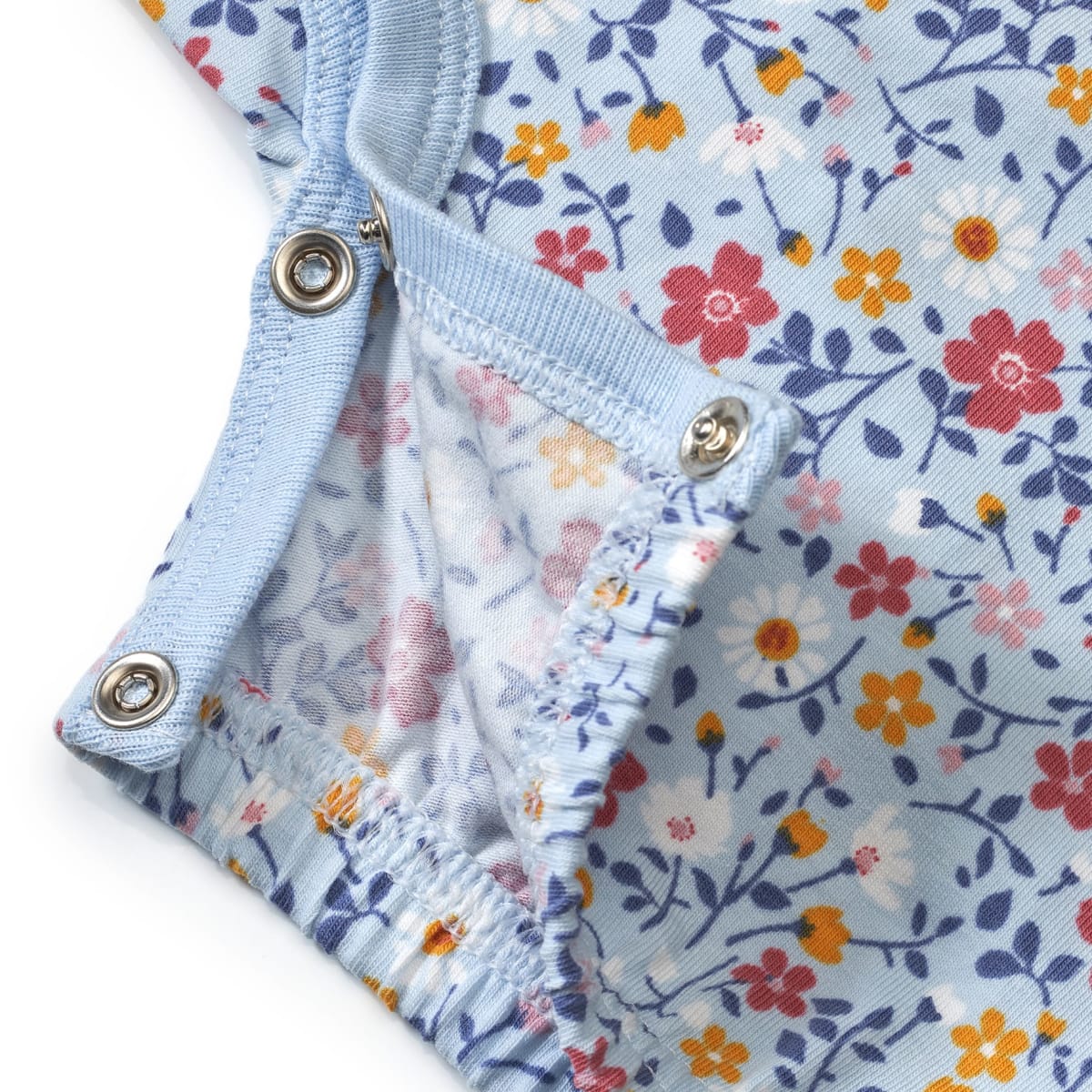 Schlafanzug Pro Climate mit Blumen-Muster, blau, Gr. 86/92, 1 St