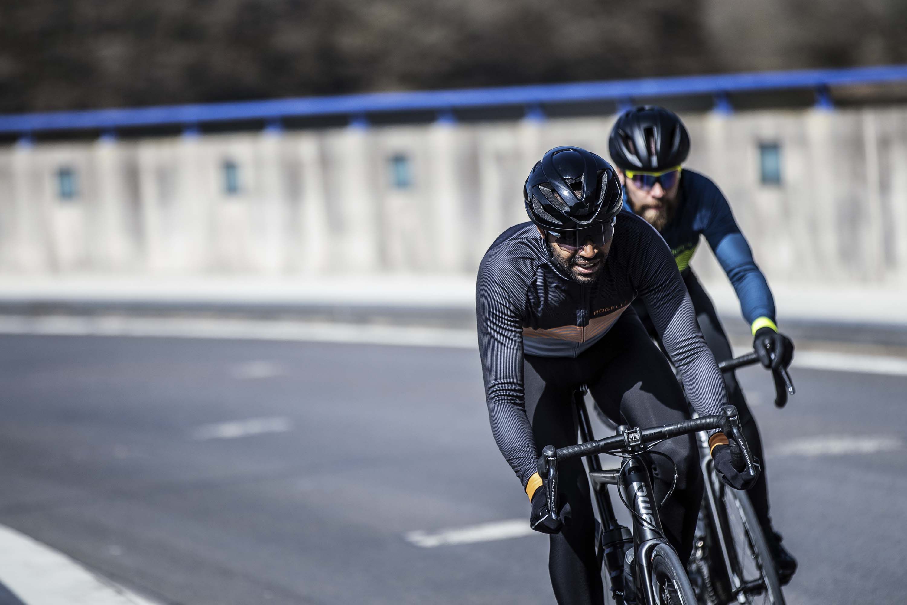 Rogelli Boost Grau/Schwarz Herren Radtrikot Langarm