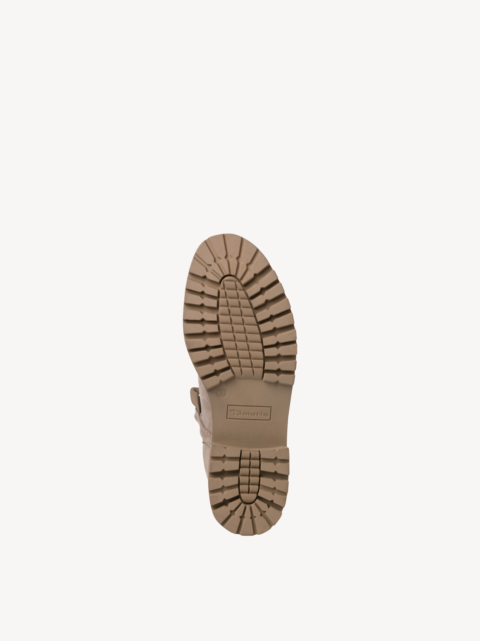 Bottine Chelsea en cuir - beige