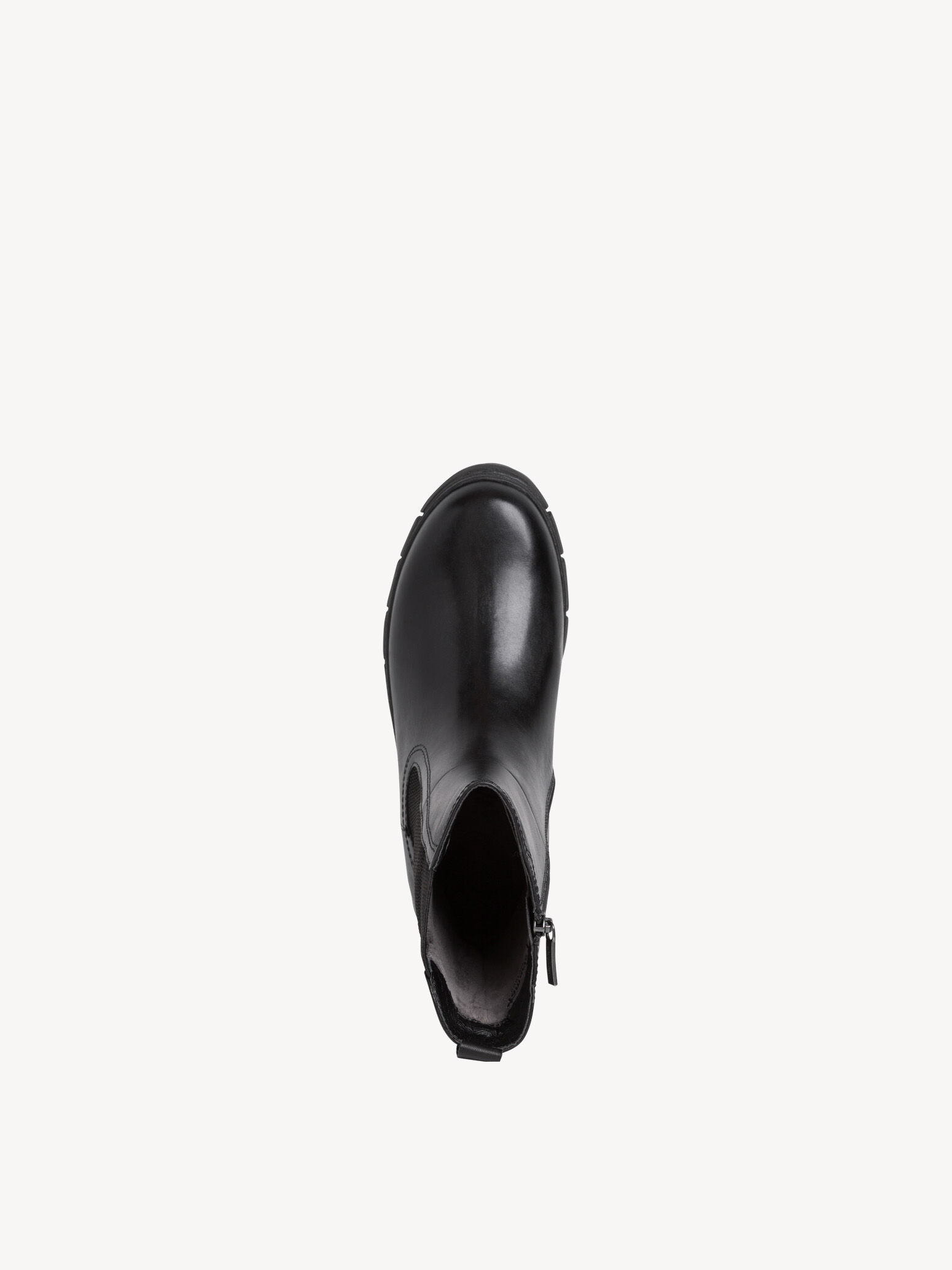Bottine Chelsea en cuir - noir