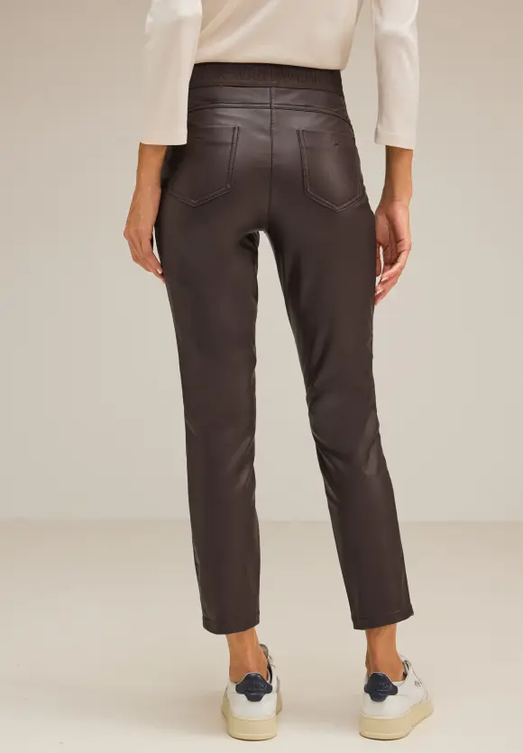Street One Skinny Fit Hose in PU-Optik