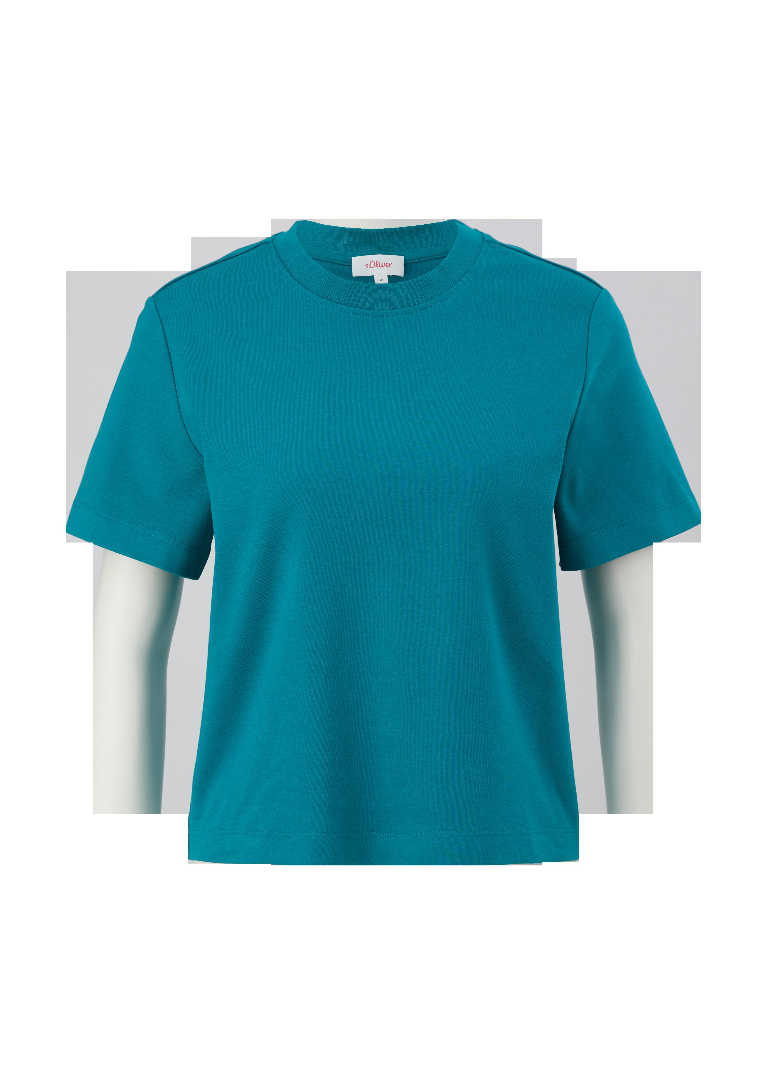 Baumwoll-Shirt mit Logo-Stickerei im Nacken  2139394-6694