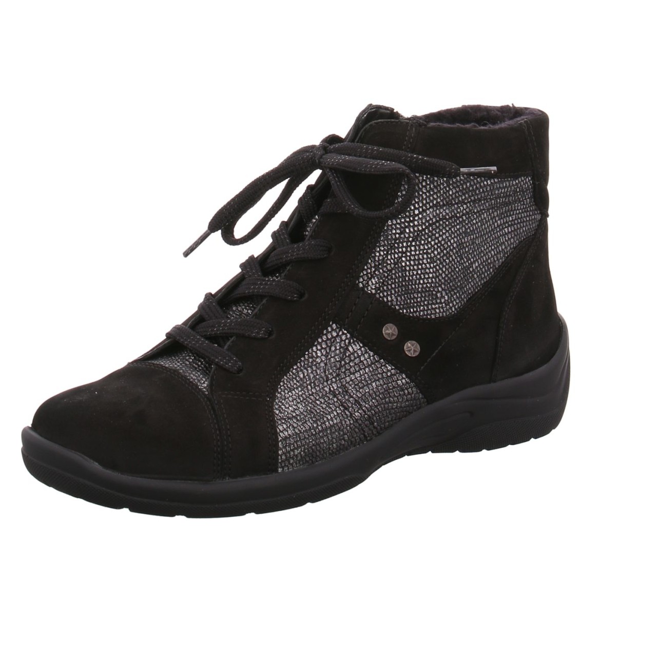 WALDLÄUFER Schnür-Stiefeletten schwarz
