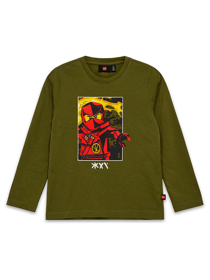 LEGO Longsleeve in Khaki/ Rot günstig kaufen