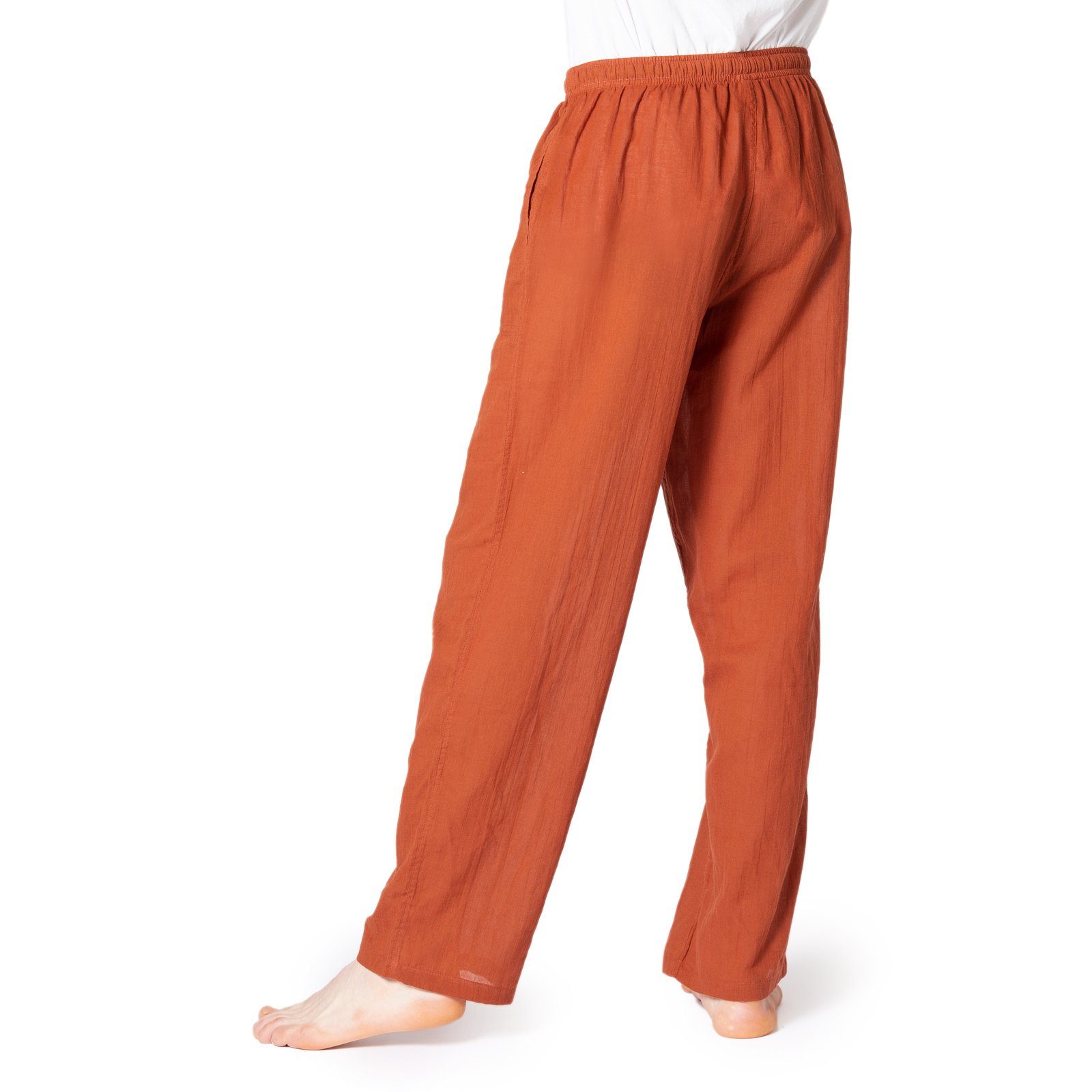 PANASIAM Wellnesshose Sommerhose PaSalu aus 100% Baumwolle für die sehr heißen Tage leichte Unisex Freizeithose für Damen und Herren Relaxhose