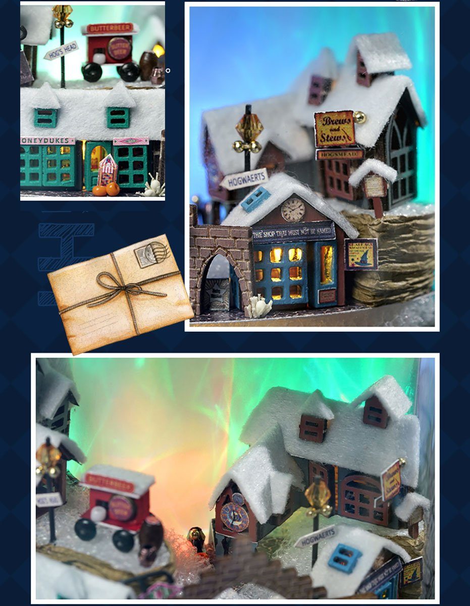 Cute Room 3D-Puzzle Puppenhaus Miniatur DIY hölzernes Zauber Licht, Puzzleteile, DIY Miniatur Modellbausatz zum basteln-Zauberflaschen-Serie