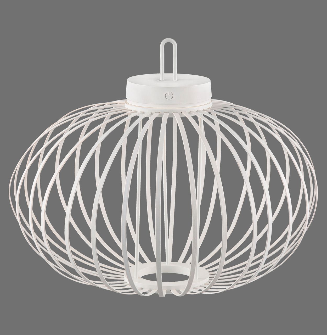 JUST LIGHT Akku Pendelleuchte AKUBA, 1x LED-Board/1,50Watt/2700Kelvin, IP44, Weiss