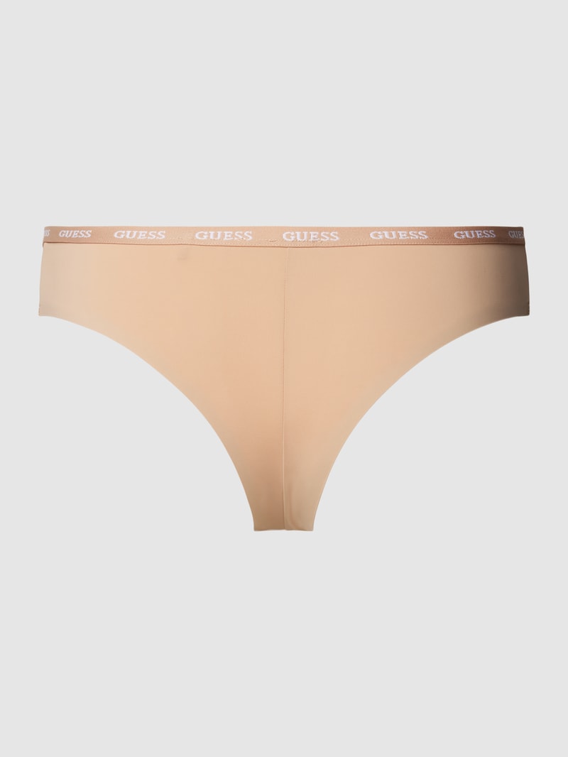 String mit elastischem Logo-Bund Modell 'DARCEY BRAZILIAN' in beige