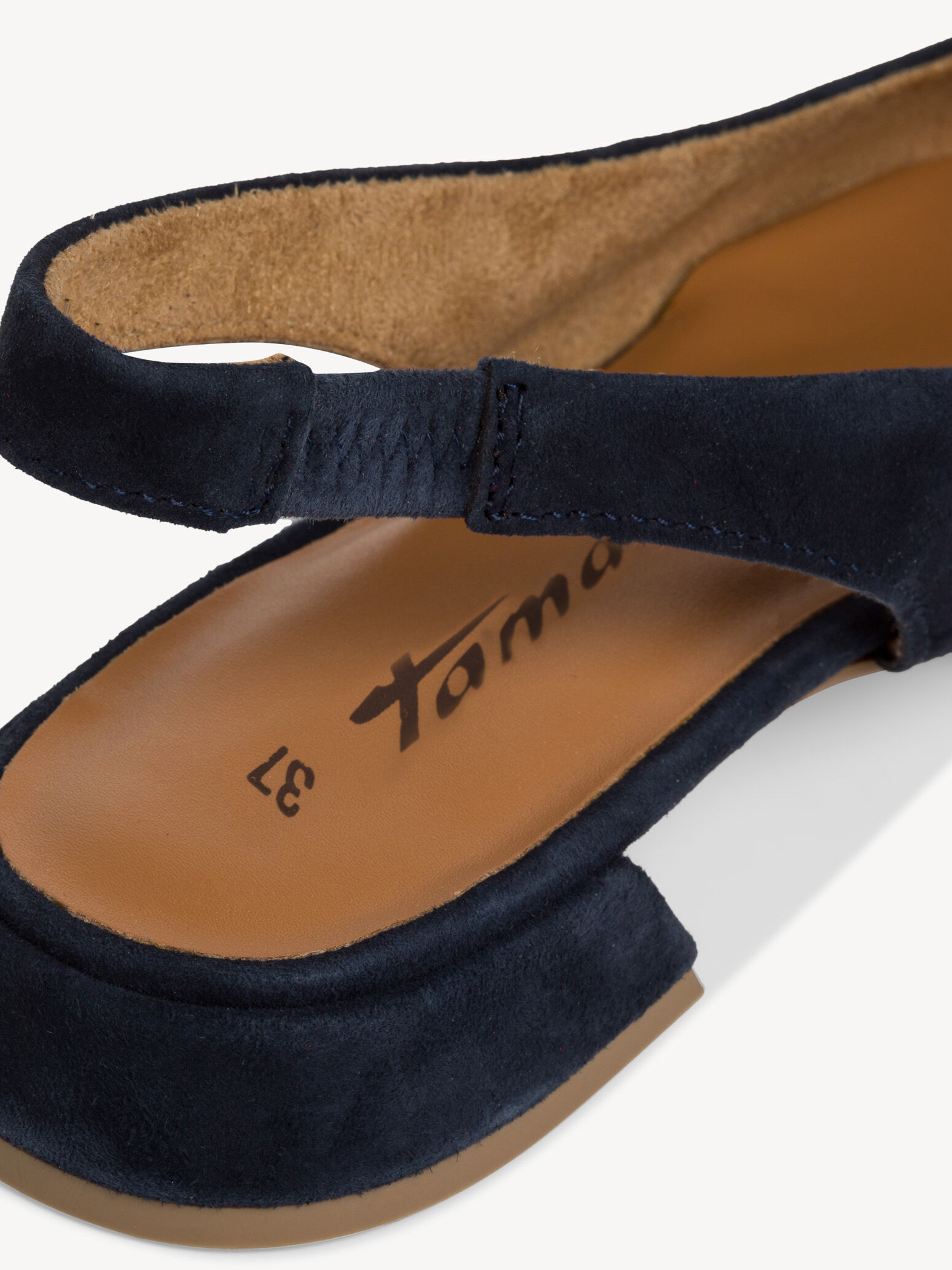 Escarpin en cuir - bleu