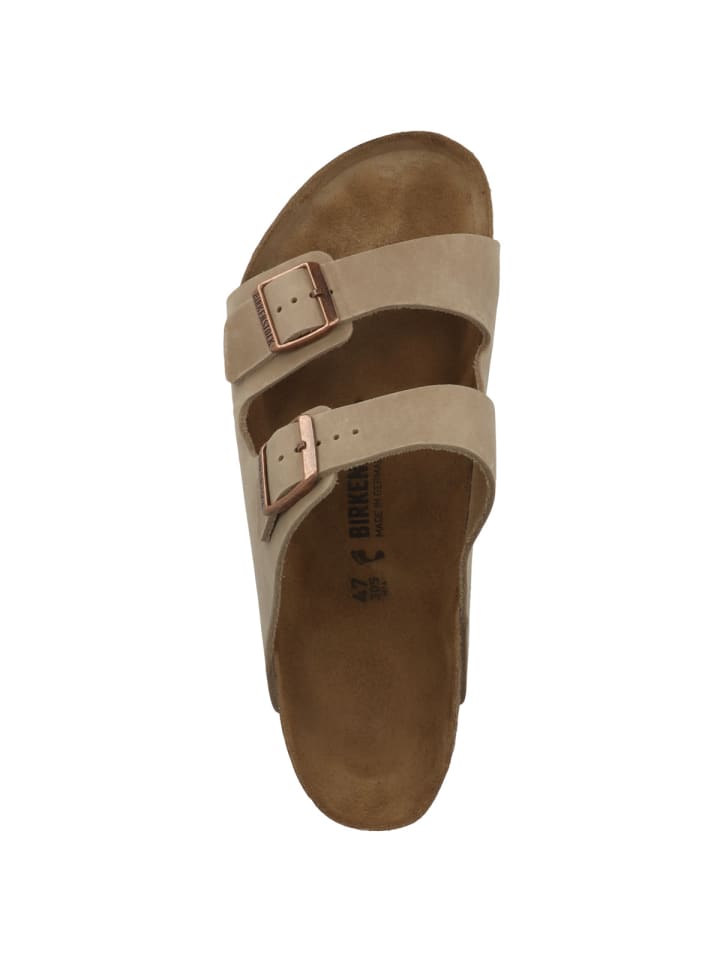 Birkenstock Sandale Arizona Nubukleder schmal in braun günstig kaufen