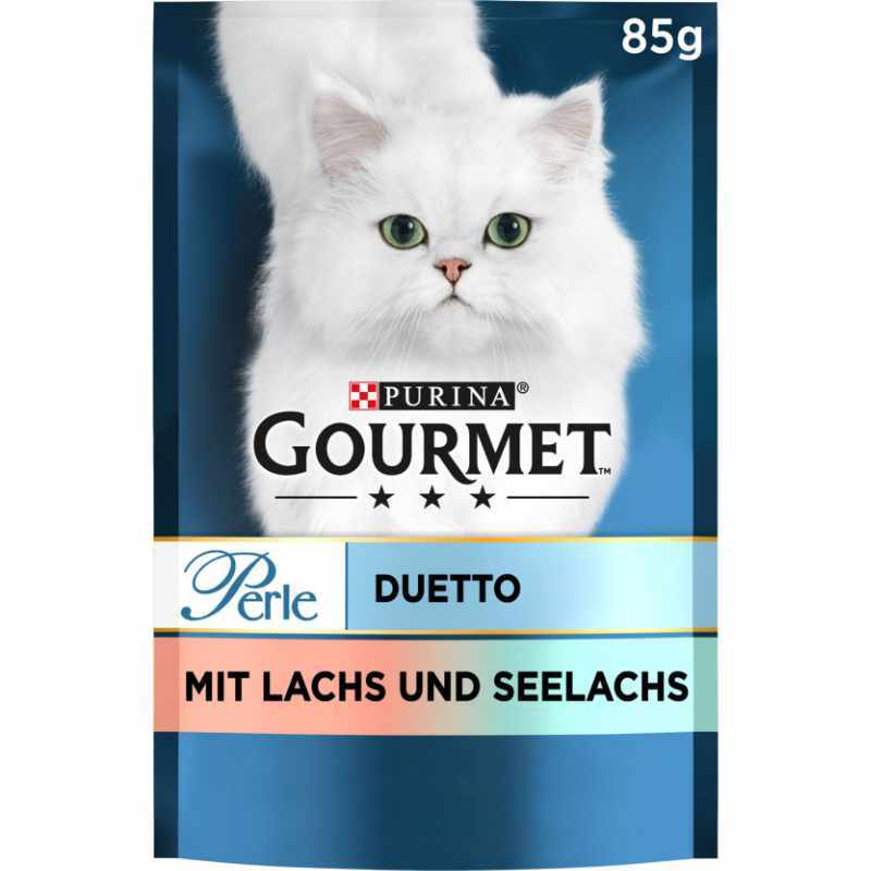 GOURMET Nassfutter GOURMET Perle Duetto 26x85g Lachs & Seelachs