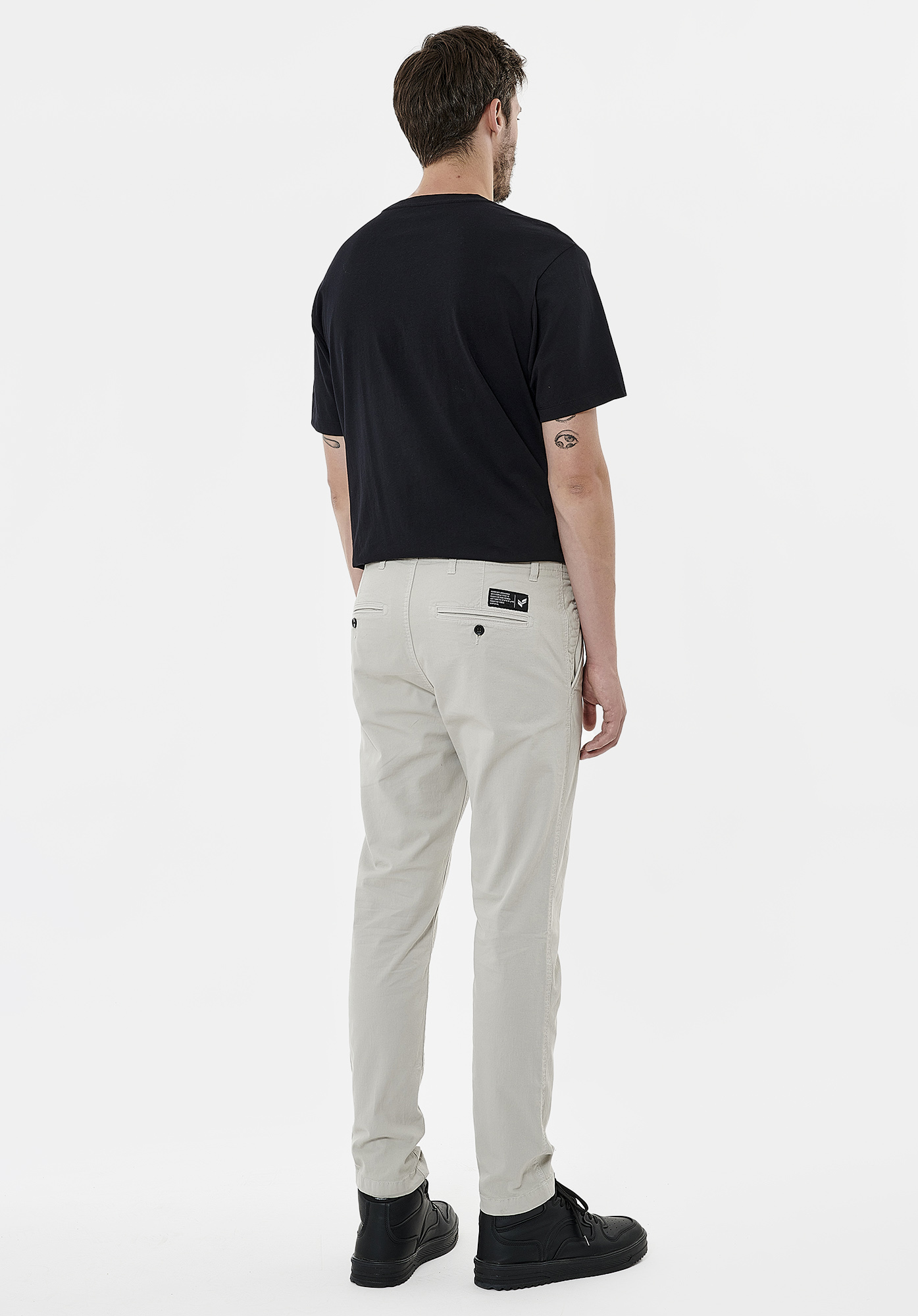 CAROS  Pantalon slim gris homme