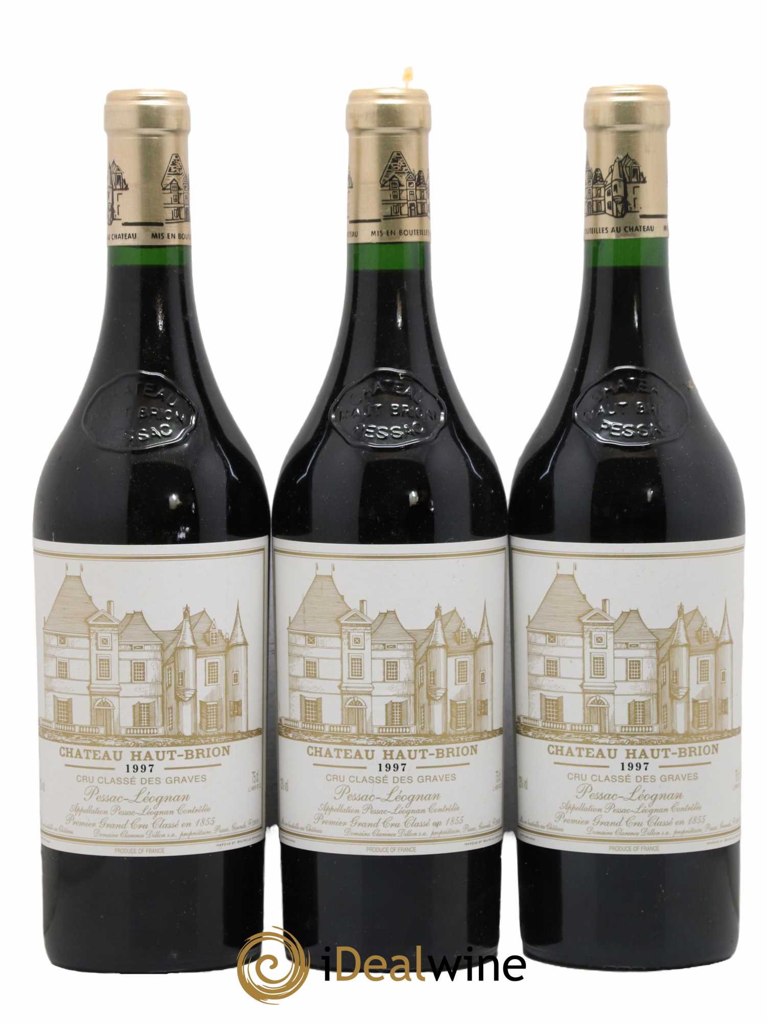 Château Haut Brion 1er Grand Cru Classé  1997 - Lot de 3 Bouteilles