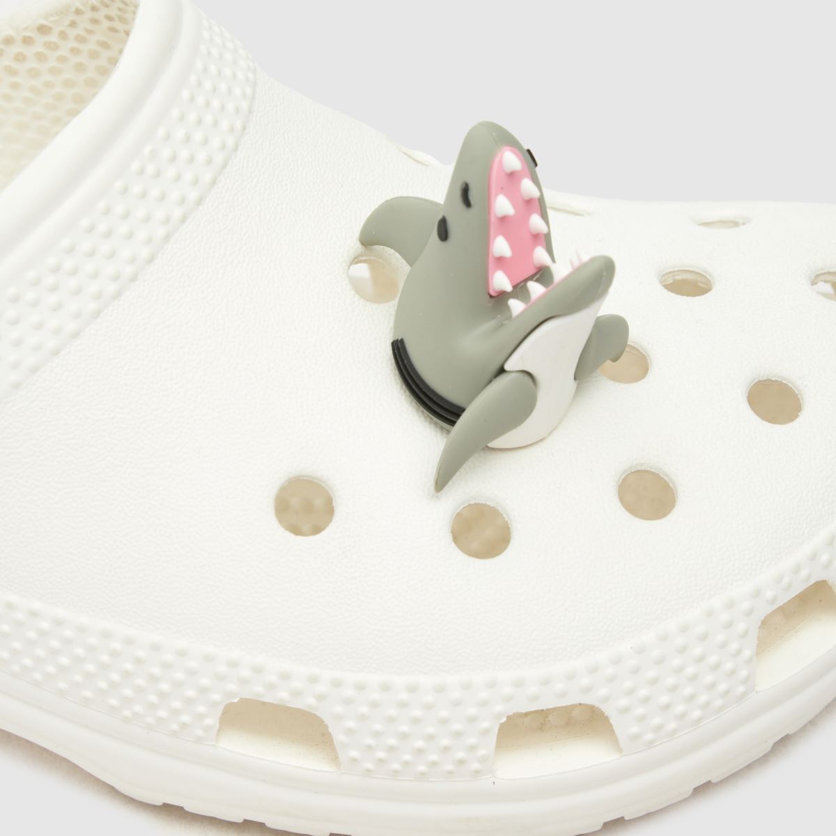 Crocs szürke jibbitz 3D cápaszandál
