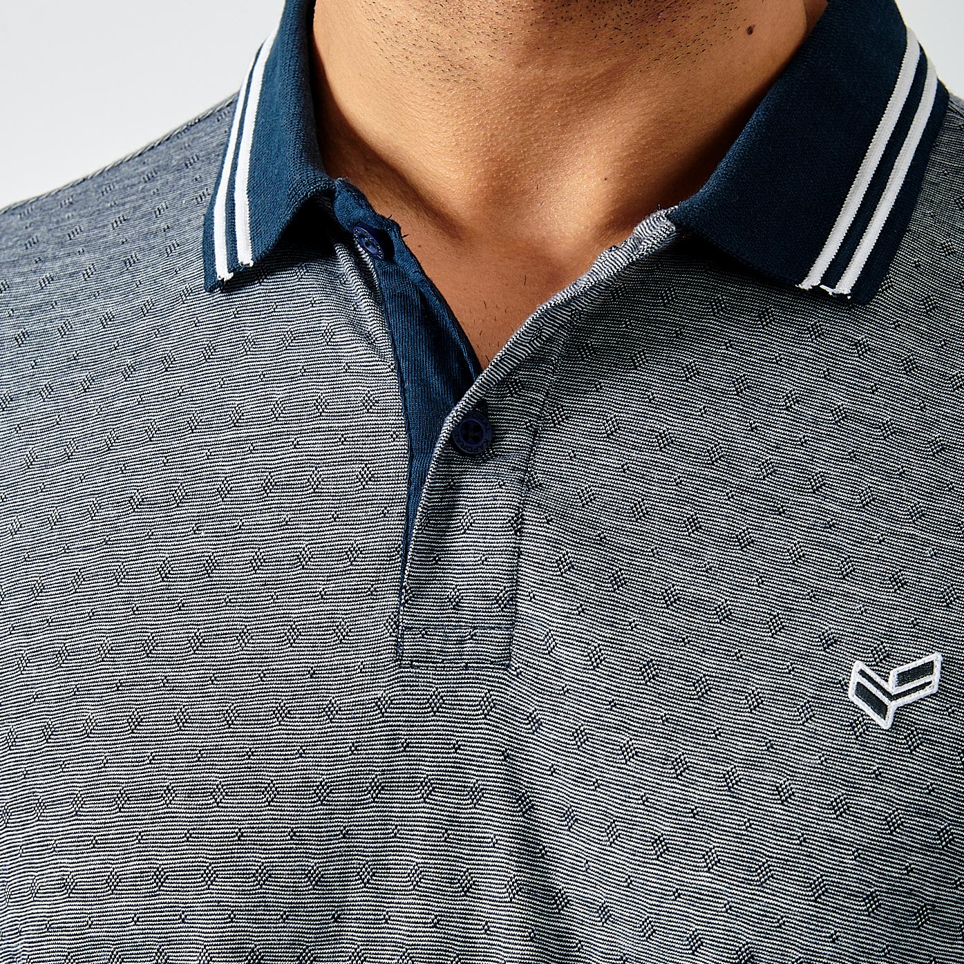 BRANN  Polo bleu marine homme