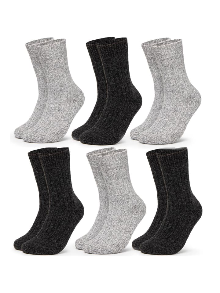 Occulto 6er Pack Norweger Socken Finn in Grau-Mix günstig kaufen