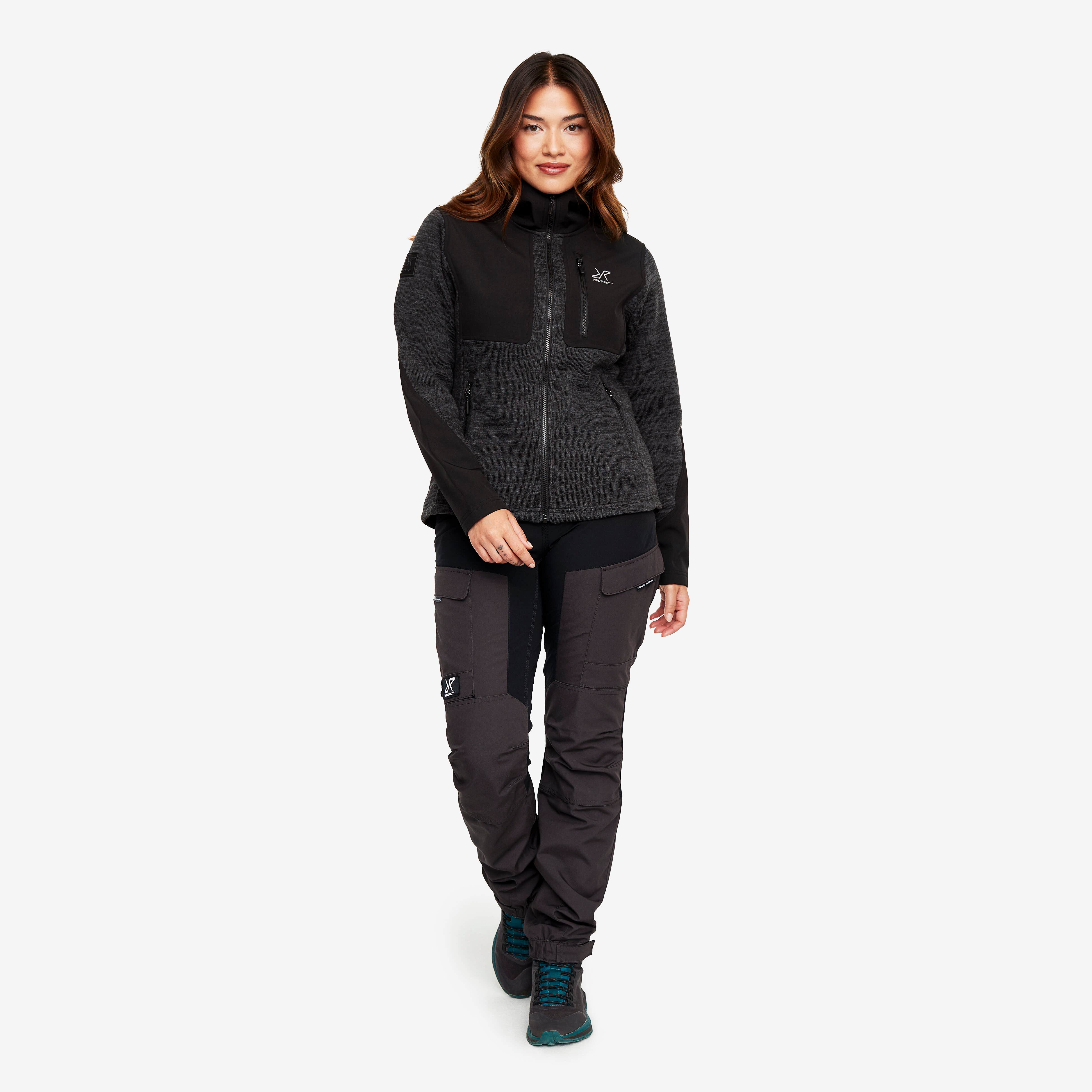 Wander Pro Wool Hoodie Femme Anthracite