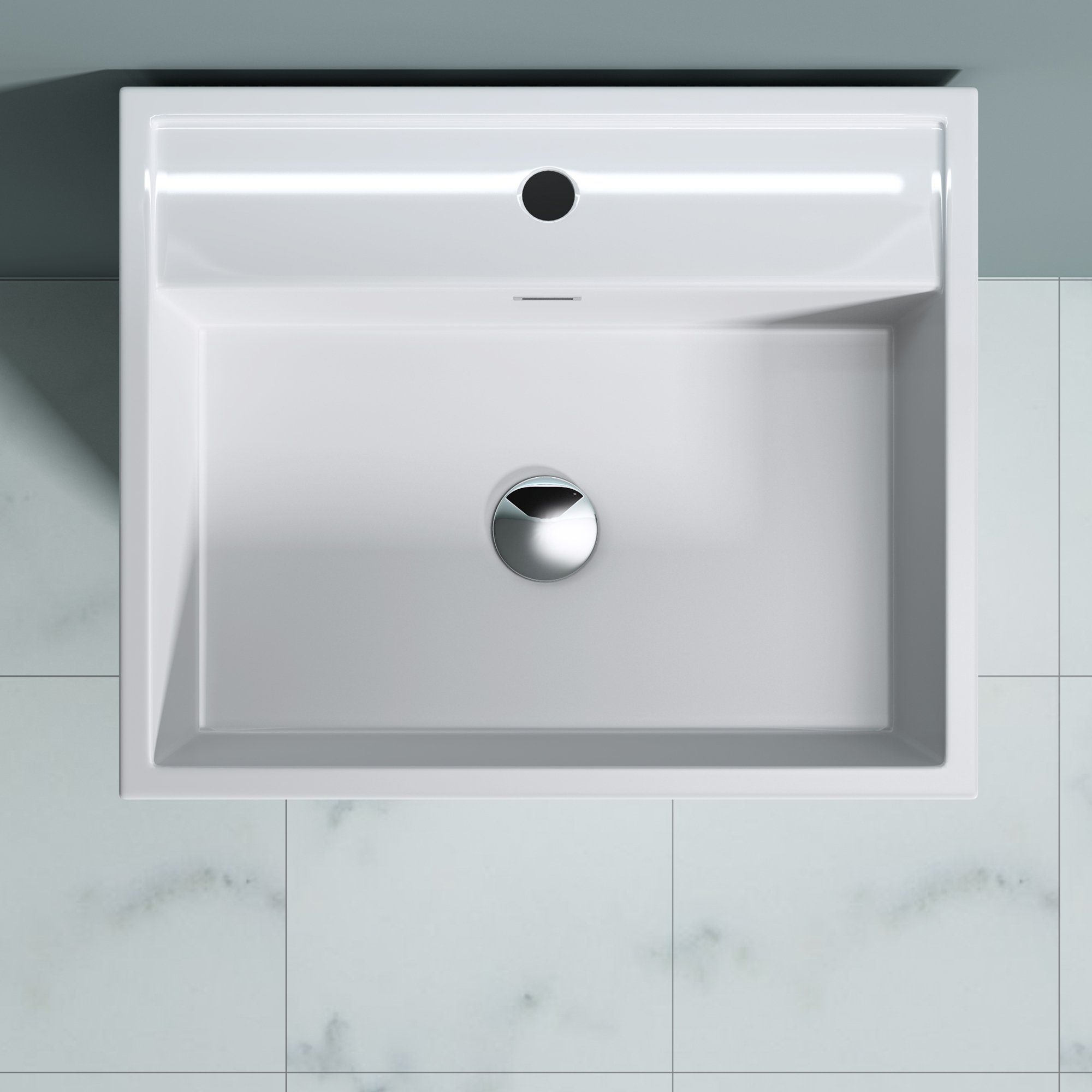 doporro Waschbecken doporro Design Standwaschbecken BTH: 42x50x90cm Colossum34, aus Gussmarmor, Waschtisch, Waschplatz