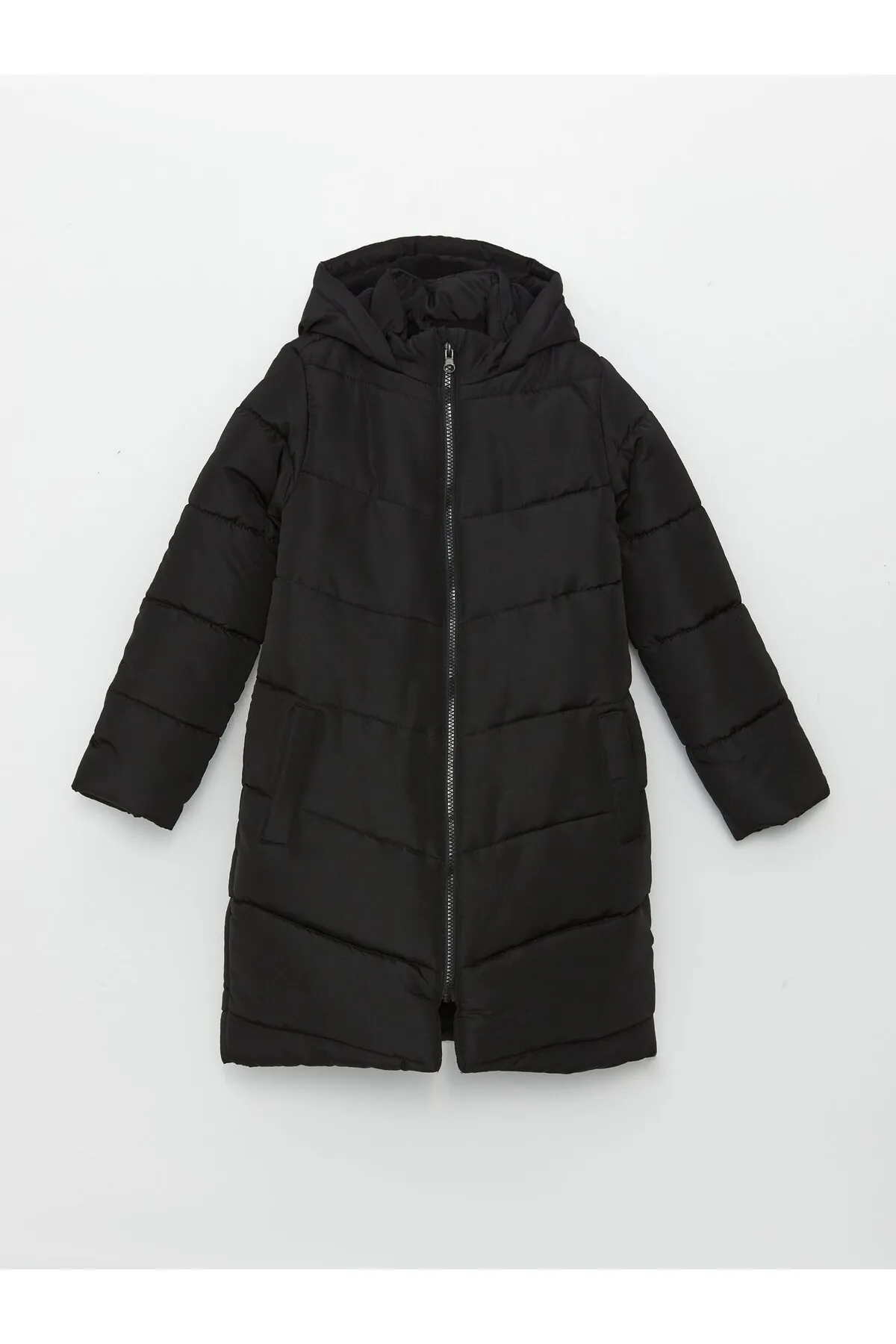 LC Waikiki  Basic-Mantel für Mädchen mit Kapuze