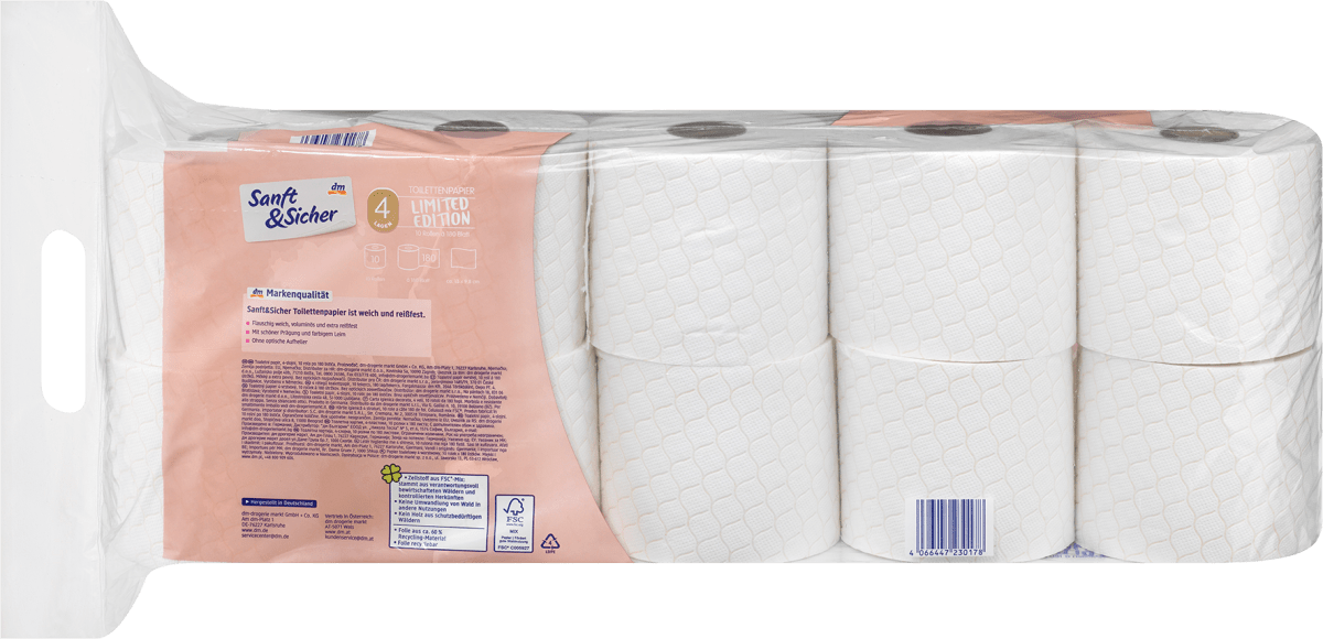 Toilettenpapier Design Edt. (10x180 Blatt), 10 St
