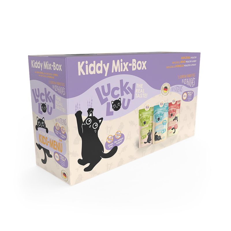 Probierpaket Lucky Lou Kitten 12 x 125 g zu TOP-Preisen | bitiba