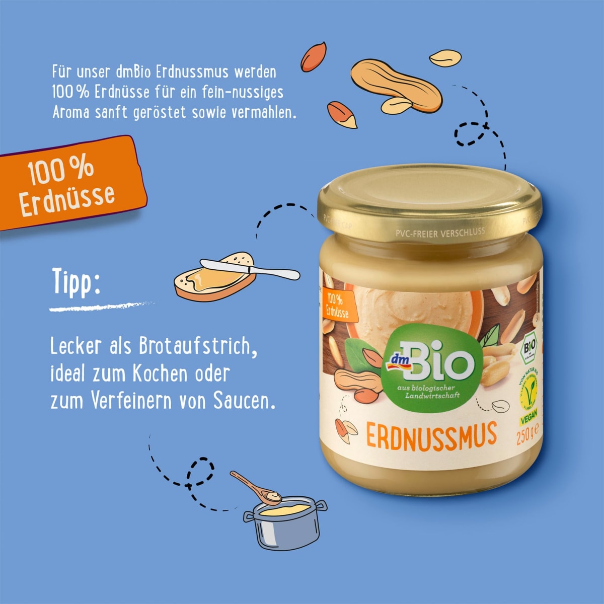 Erdnussmus, 250 g
