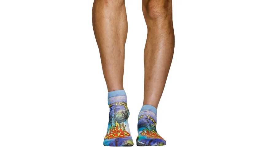 wigglesteps Herren Sneaker Socken STAY TRUE-M Light Blue