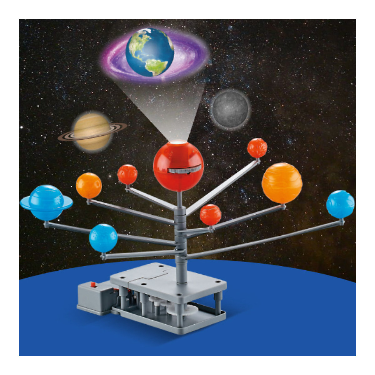 Elektrisches Stativ für Kinder, astronomische Lehrmittel Elektrische Projektions Lehrhilfen für Kinder mit acht Planeten