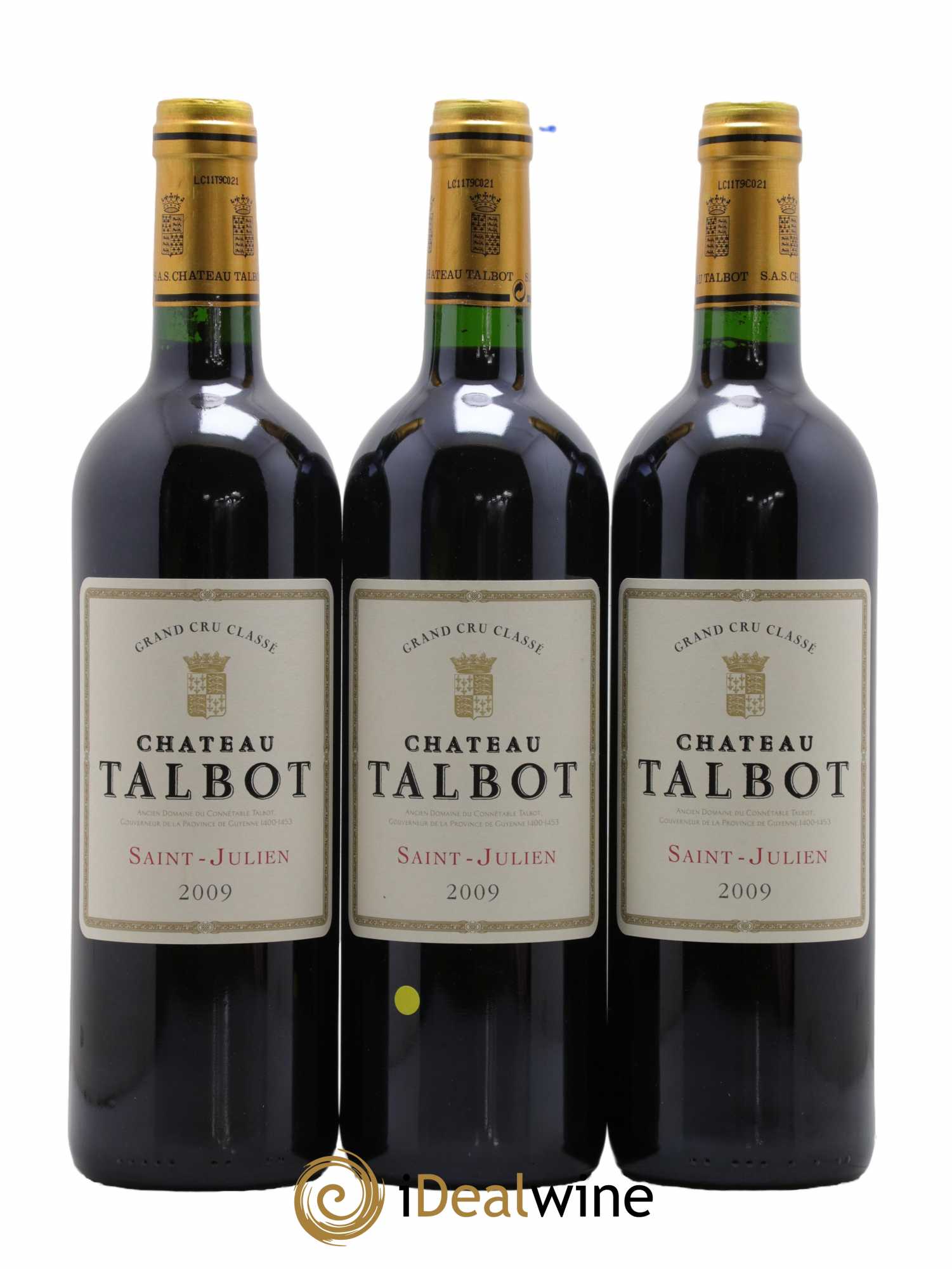 Château Talbot 4ème Grand Cru Classé  2009 - Lot de 6 Bouteilles