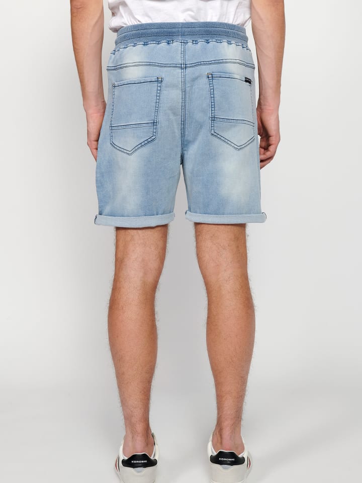KOROSHI Bermuda Jogger Denim in blau günstig kaufen