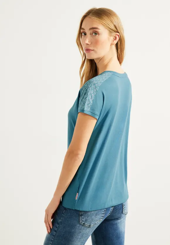 CECIL Shirt mit Schulterprint
