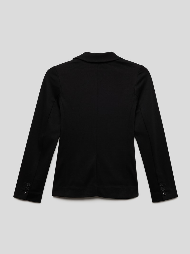 Blazer mit Reverskragen in schwarz