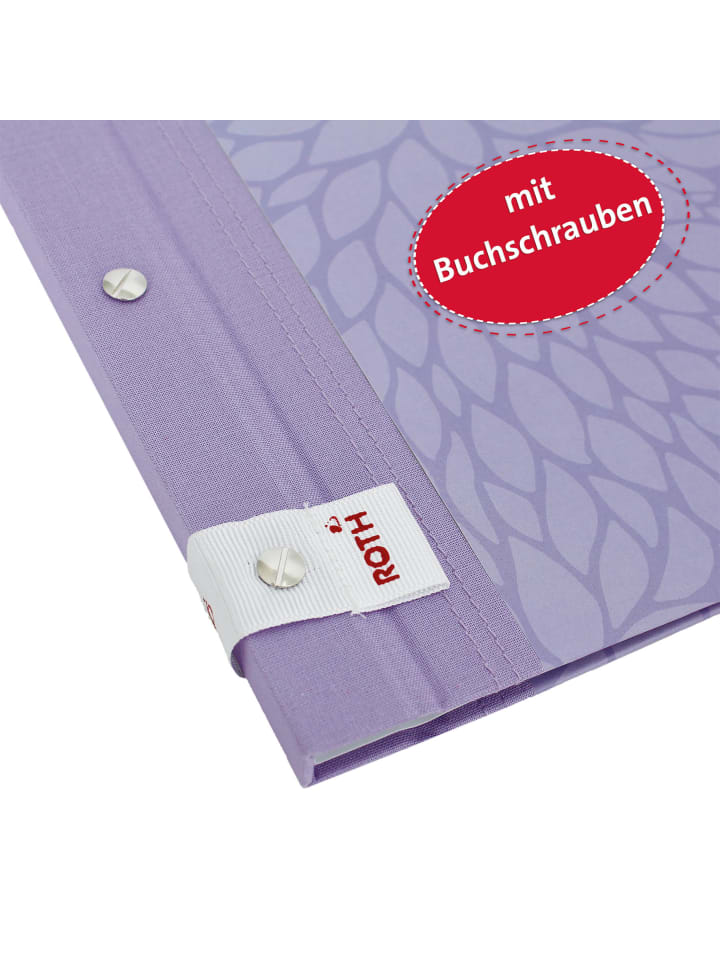 ROTH Zeugnismappe Pattern mit Buchschrauben - Lila Paradise in Lila günstig kaufen onesize