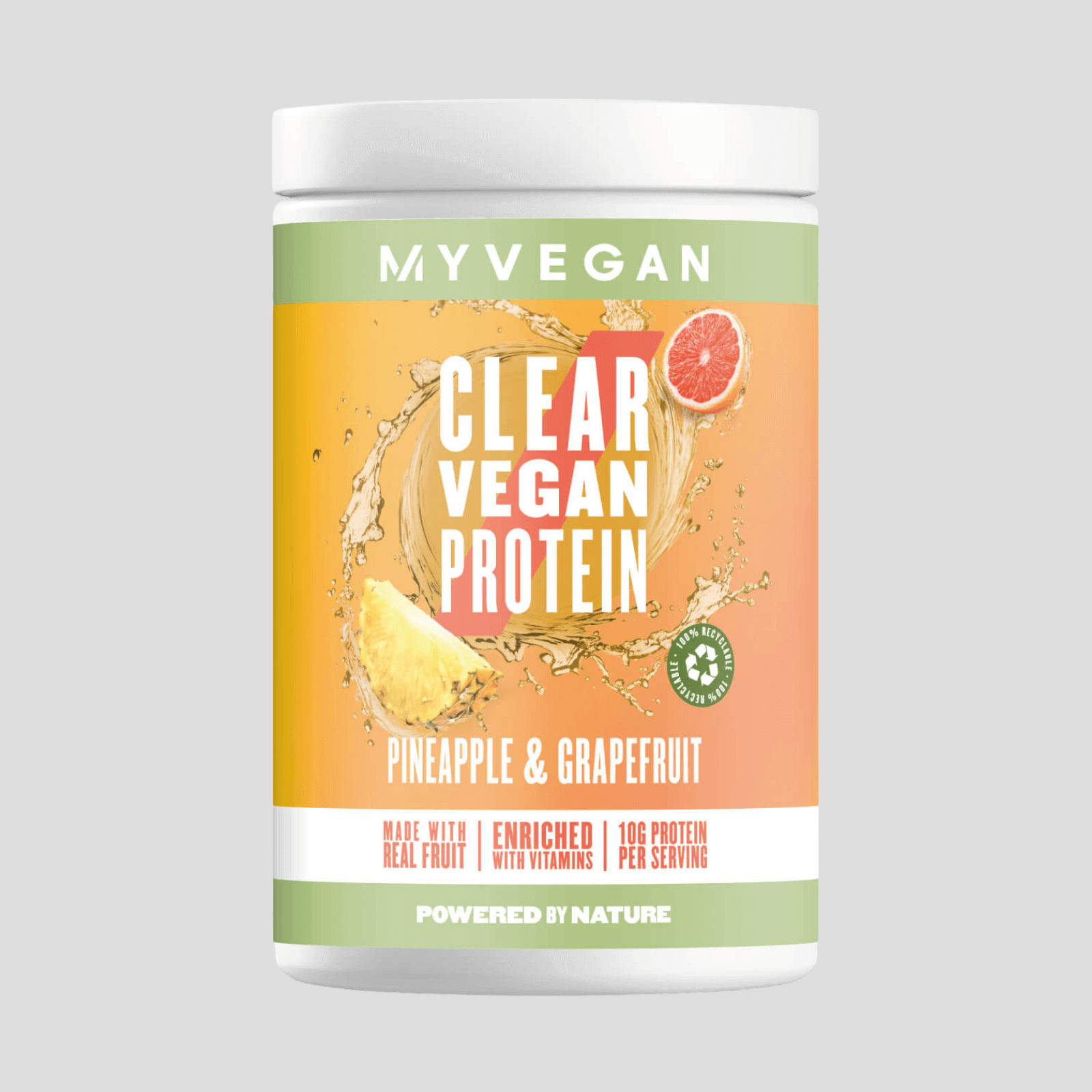 Myvegan Clear Vegan Protein, Pineapple & Grapefruit, 640g