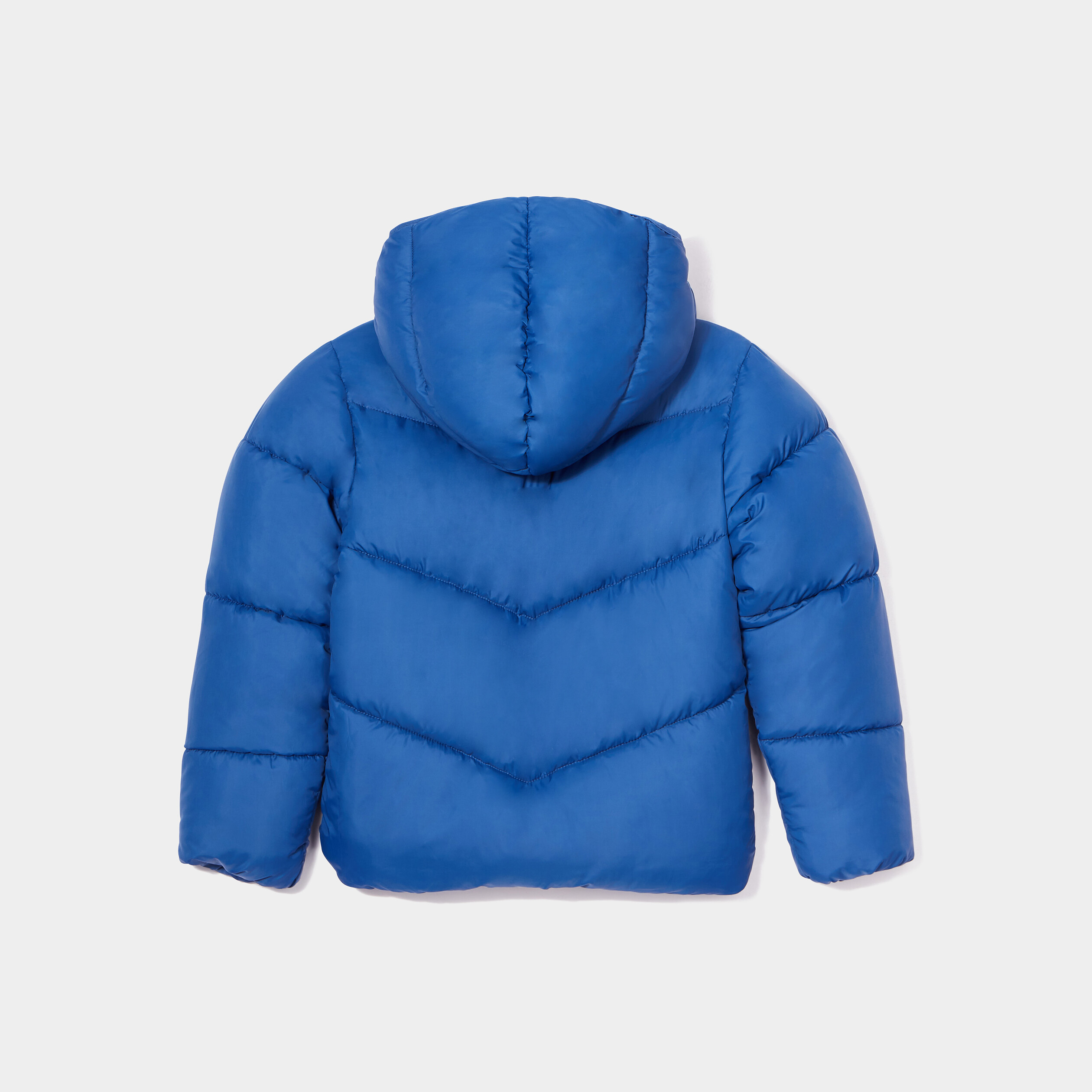 Doudoune courte à capuche bleu marine garçon | La Halle