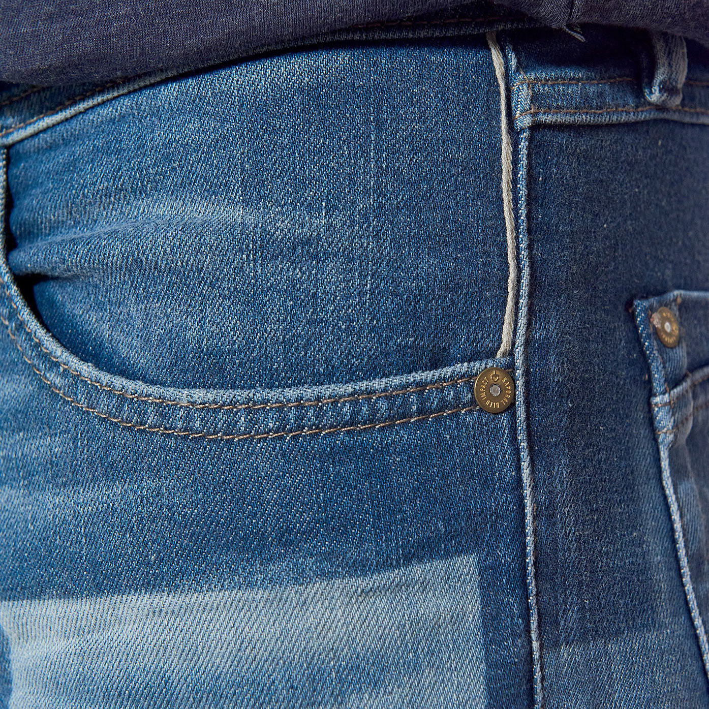 JOSH   Jean slim patchwork Homme