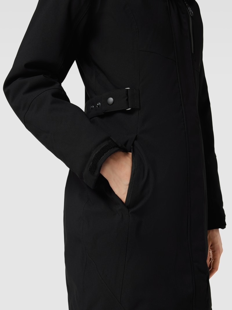 Jacke mit Label-Details Modell 'KOW' in schwarz