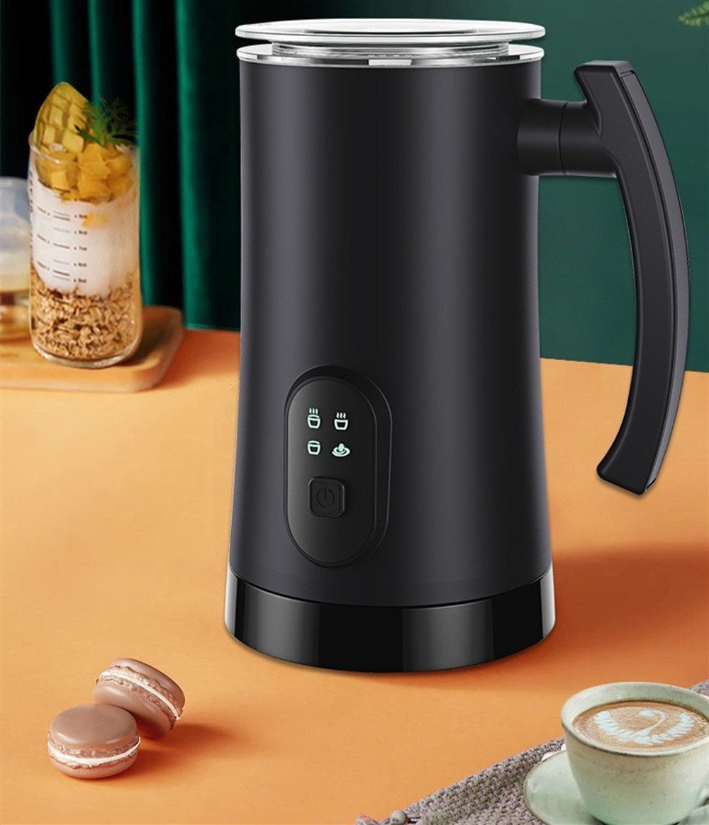 autolock Milchaufschäumer 4 in 1 Milchaufschäumer elektrisch,Automatischer Milchschäumer, 400W,350Ml Aus Edelstahlfür Heißer und Kalter Milchschaum