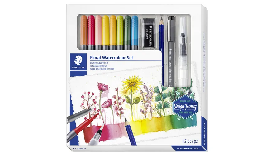 STAEDTLER® Mixed Set Blumen Aquarell-Schreibgeräteset